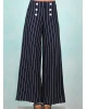 Hose, Stereo Rainbow Sailorette, blue-line-stripes