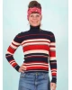Pullover, Jazz & Chill Out, vintage-varsity-stripe