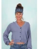 Cardigan, Friend of Mine, blue-ash-melange-blue