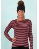 Shirt, 10988-4-621b, dark-pink-stripes