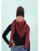 Fleece-Schal, 4051-474, wine