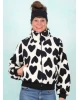 Fleece-Jacke, 62616, black-white