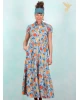 Kleid, SP26-013, blue-orange