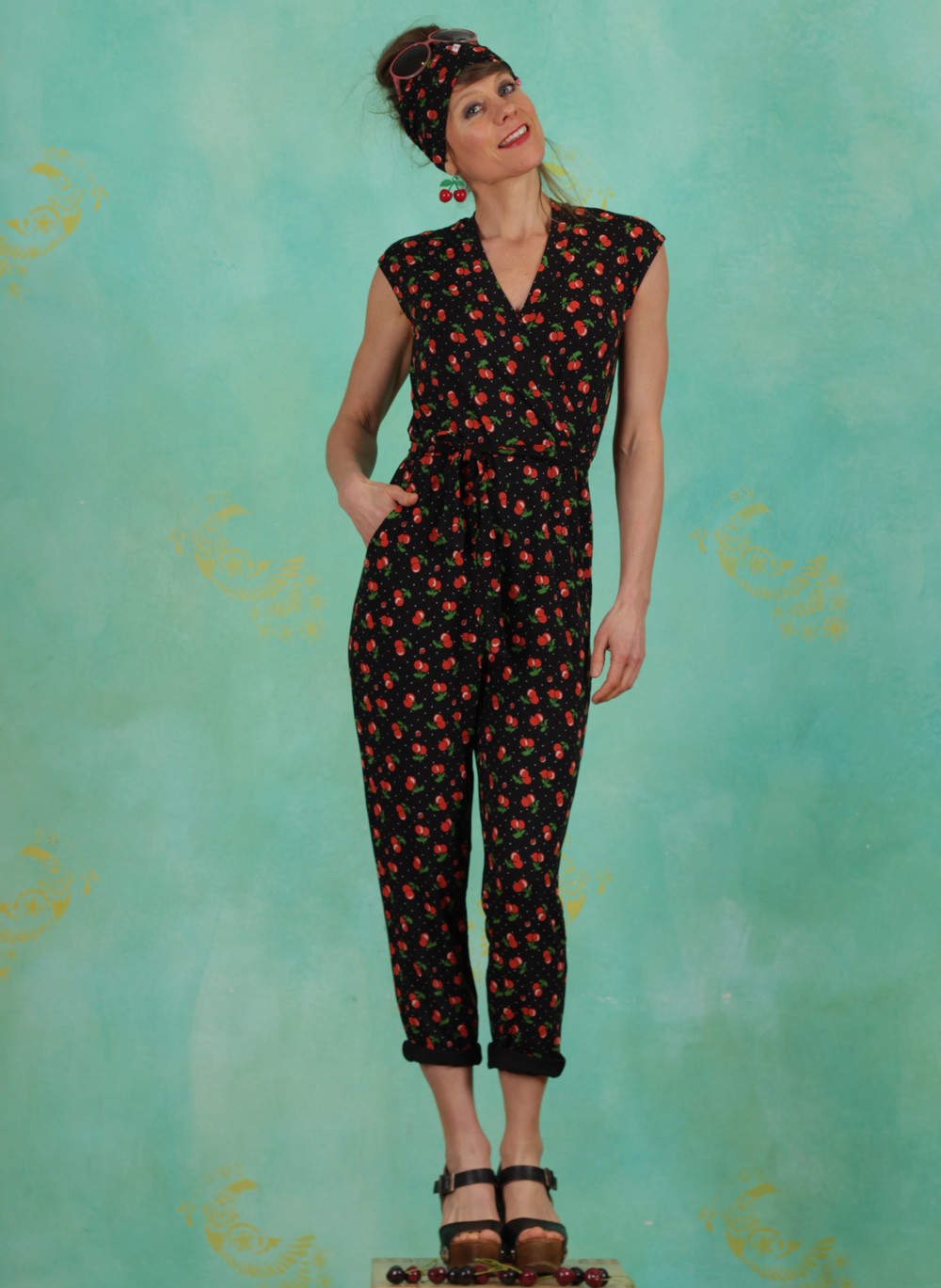 Blutsgeschwister jumpsuit kirschen