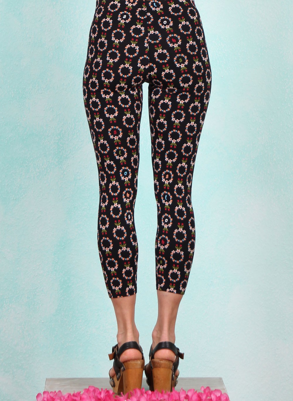 Blutsgeschwister Sommer Leggins Cropped Laune Legs cute flower chain ey Linda Online Shop