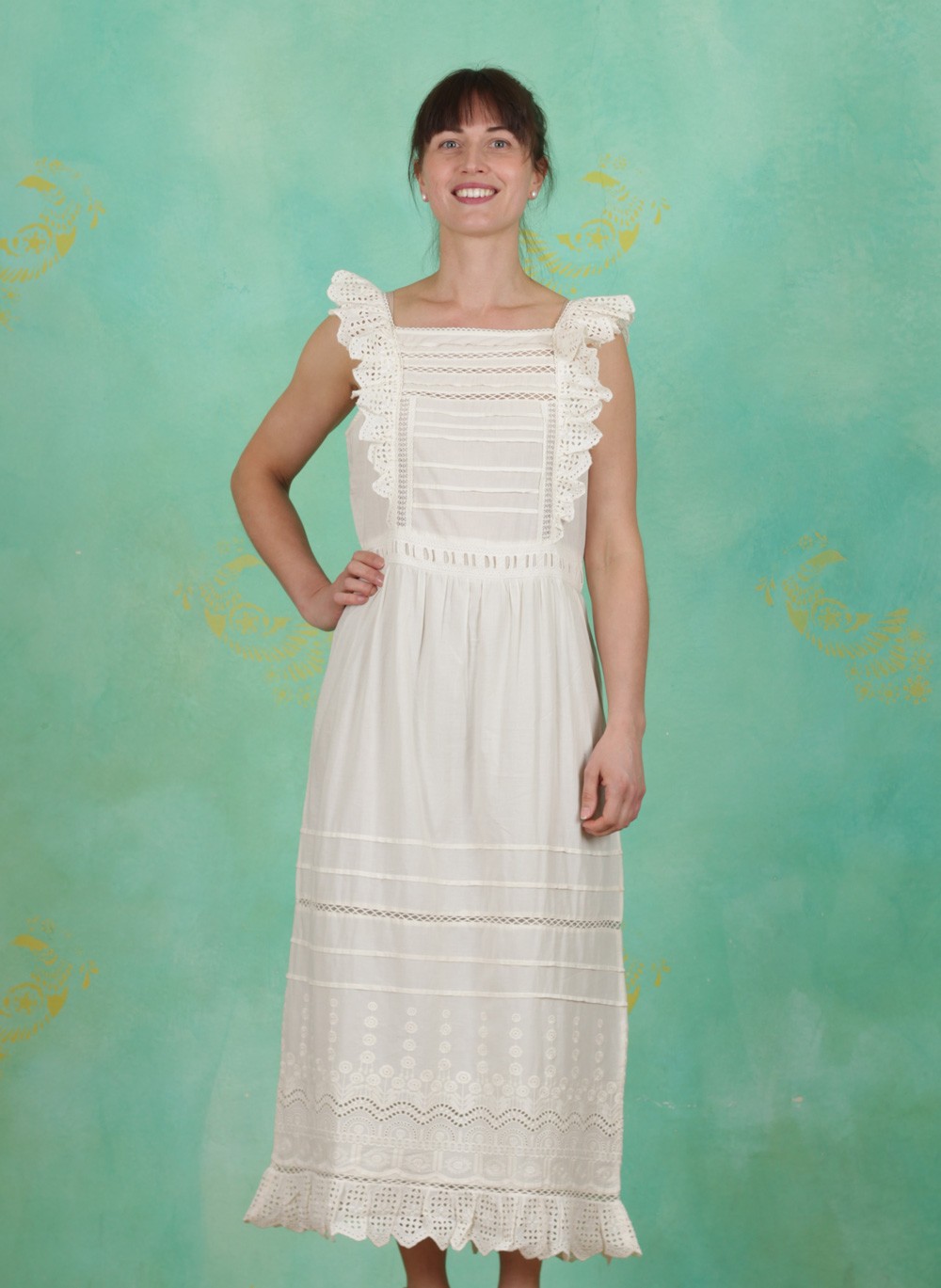 Broderie anglaise kleid cheap