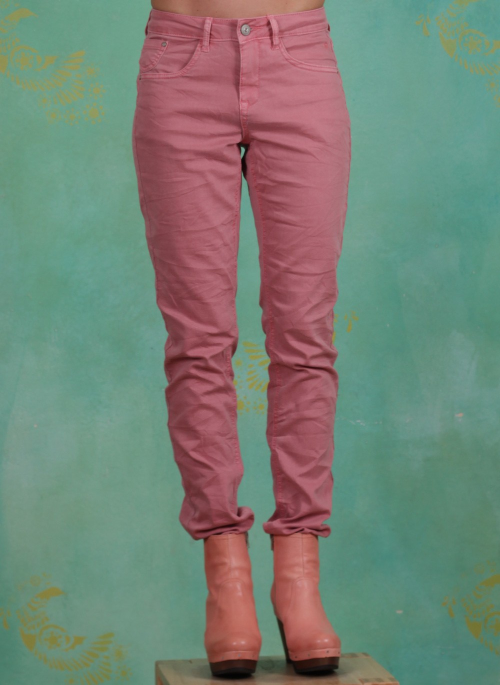 Cream Winter Hose, Lotte Twill Jeans Coco Fit, melonsorbet ey
