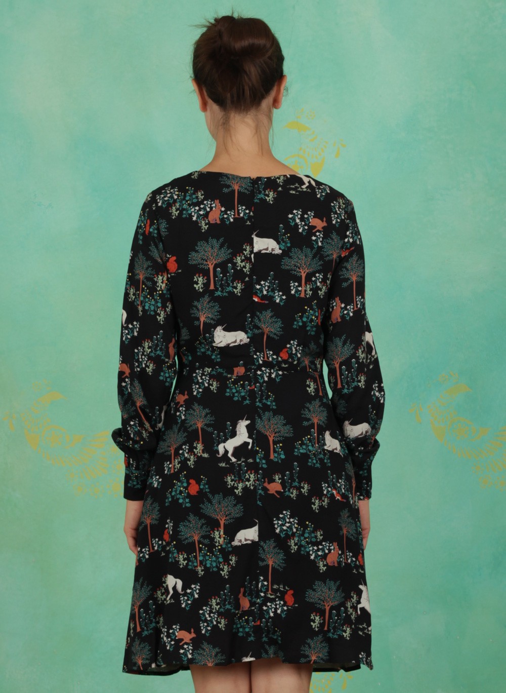 Sugarhill Brighton Herbst Kleid Magic Forest Fit Flare