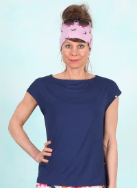 Top, Breezy Flowgirl, vibrant-dark-blue
