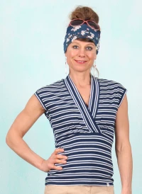 Shirt, Virgin Venus, caravan-stripes-blue