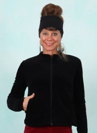 Cord-Jacke, Jolly Zip up, fine-needle-black