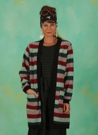 Cardigan, 12608, stripes-multi