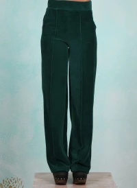 Rib-Velours-Hose, LAWI24120, green