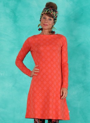 Kleid, Mod a Hula, red-mosaic-flower