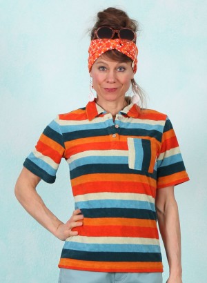 Frottee-Shirt, Terry Tiebreaker, delightful-soul-stripes