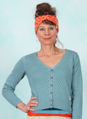 Cardigan, Sweet Petite, traditional-teal-knit