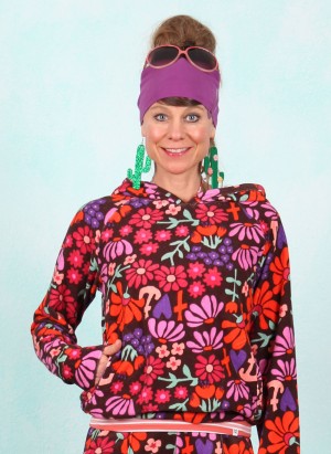 Frottee-Hoodie, Miracle of Wimbledon, vintage-flower-market