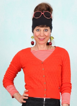 Cardigan, Sweet Petite, red-pears-knit