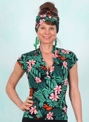 Shirt, Mon Cher Cache-Cœur, dreaming-under-palm-leaf