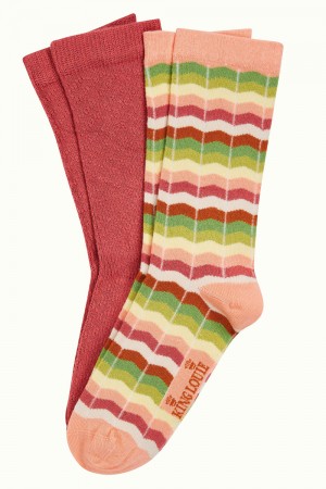 Socken 2er-Pack, 08966-752, rose-multi