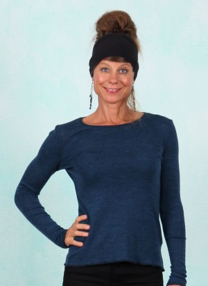 Shirt, 12547-535i, dark-petrol
