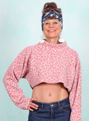 Fleece-Pullover, 1372P-358, pink