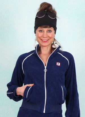 Frottee-Jacke, 61673A, blue