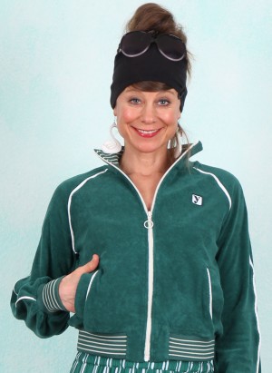 Frottee-Jacke, 61673B, green