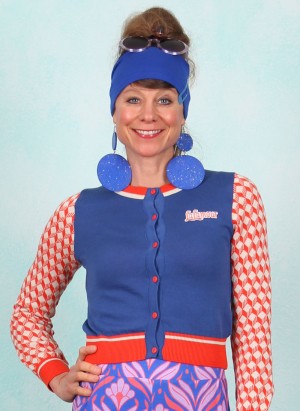 Cardigan, LASU25339, blue