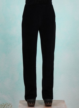 Velours-Hose, LAWI24123, black