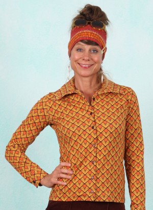 Bluse, LAWI25392, yellow-multi