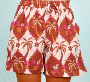 Shorts, TR0115, brown-multi