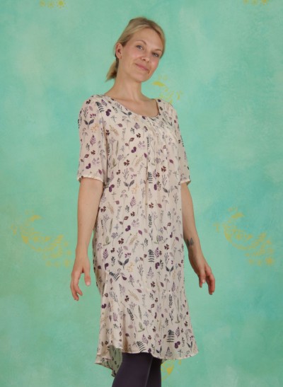 Noa Noa - Sommer - Kleid, Drapy Viscose, print-nude - ey 