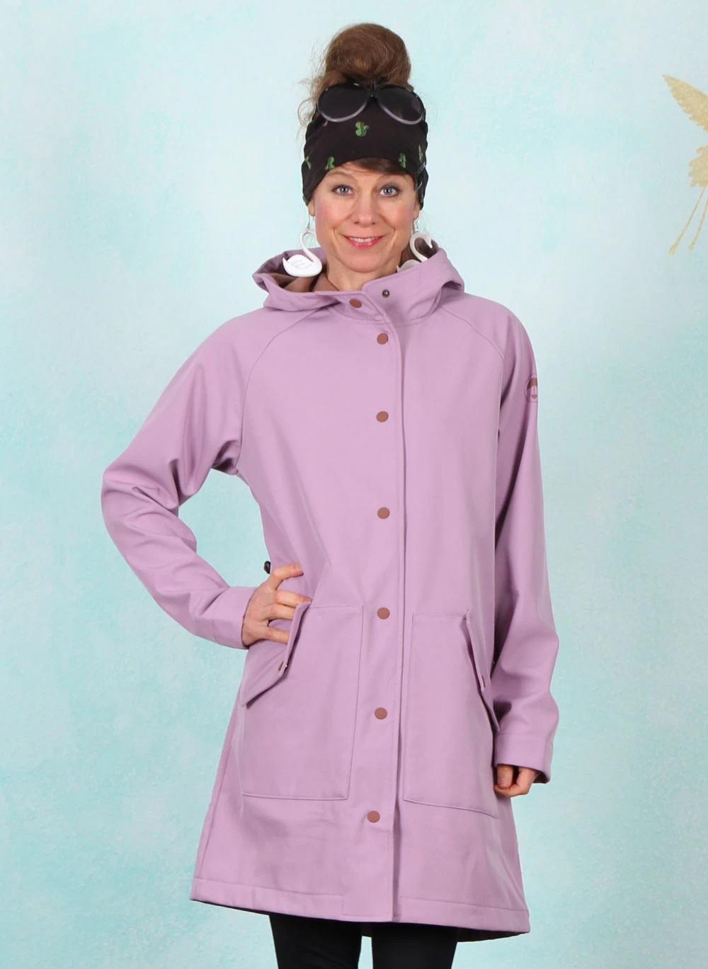 Softshellmantel, Softfriese, cute-strawberry-lilac - Image 1