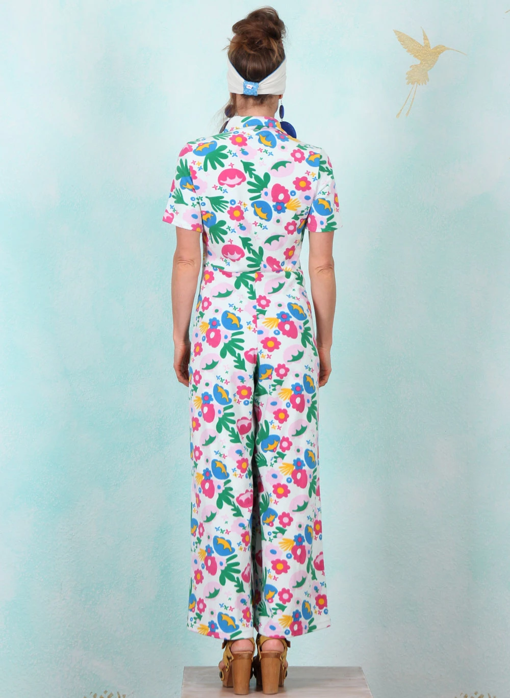 Frottee-Jumpsuit, Renée Love, happy-flower-party - Image 3