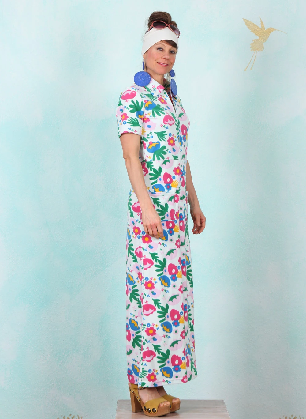 Frottee-Jumpsuit, Renée Love, happy-flower-party - Image 2