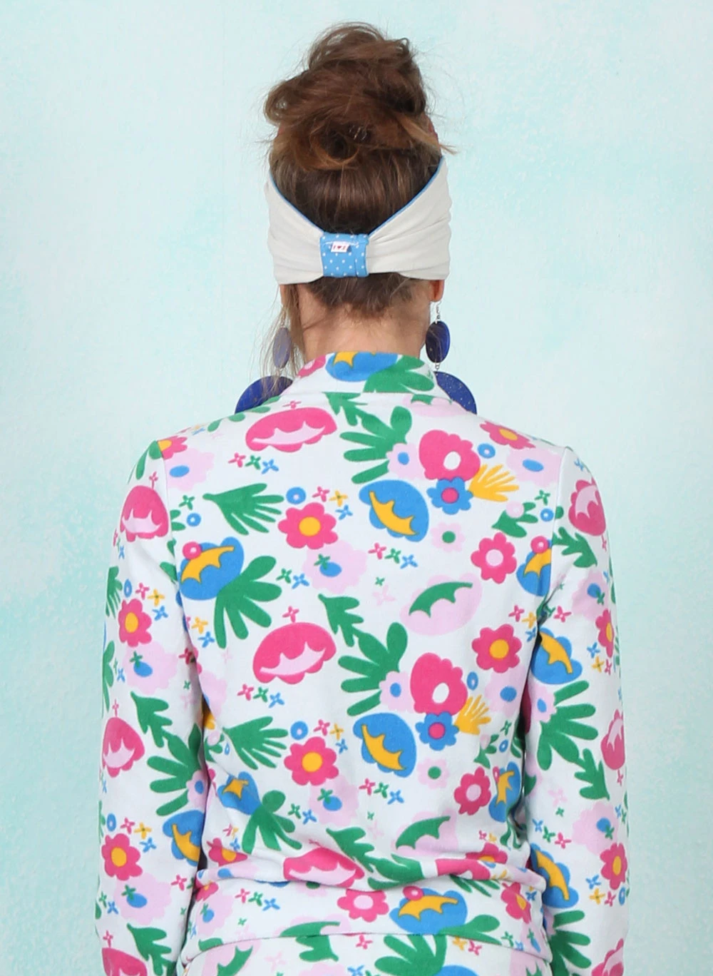 Frottee-Zipper, Crossed Rackets, happy-flower-party - Image 3