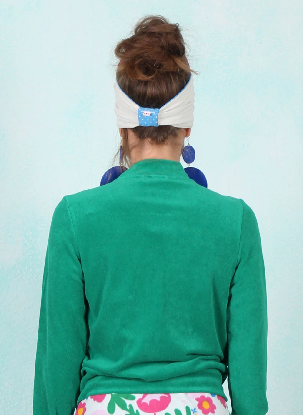 Frottee-Zipper, Crossed Rackets, court-romance-green - Image 3