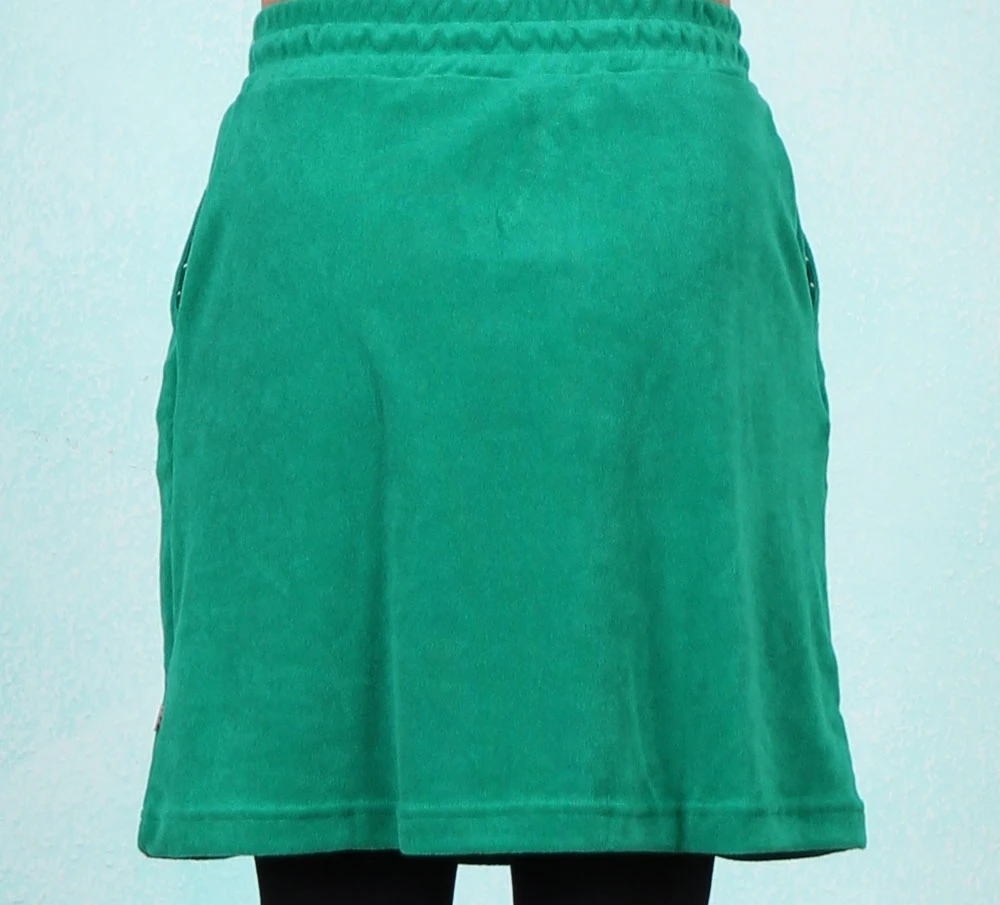 Frottee-Rock, Sweet Spot , court-romance-green - Image 3