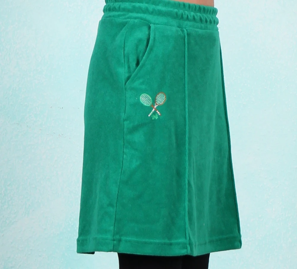 Frottee-Rock, Sweet Spot , court-romance-green - Image 2