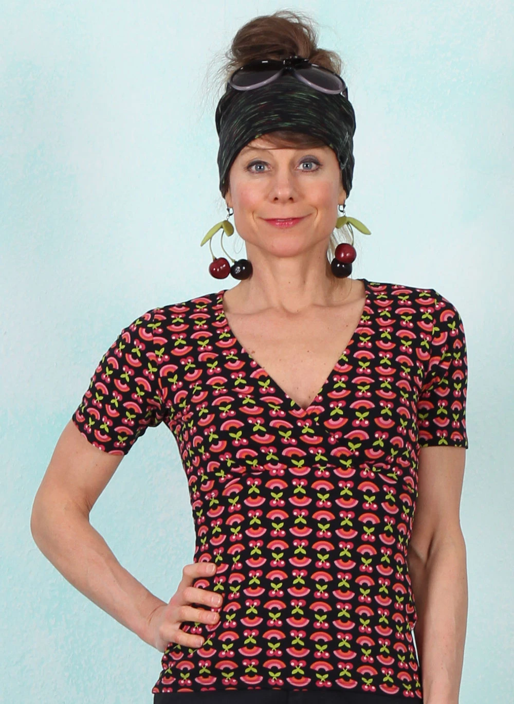 Shirt, Mon Soleil Cache, tutti-frutti-rainbow-dance - Image 1