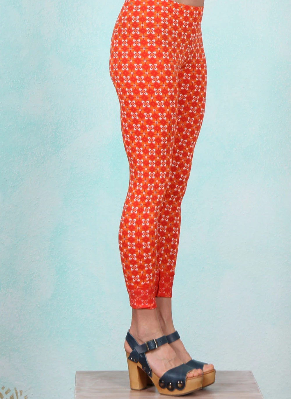 Leggins, Lovely Legs, botanical-mosaic - Image 2