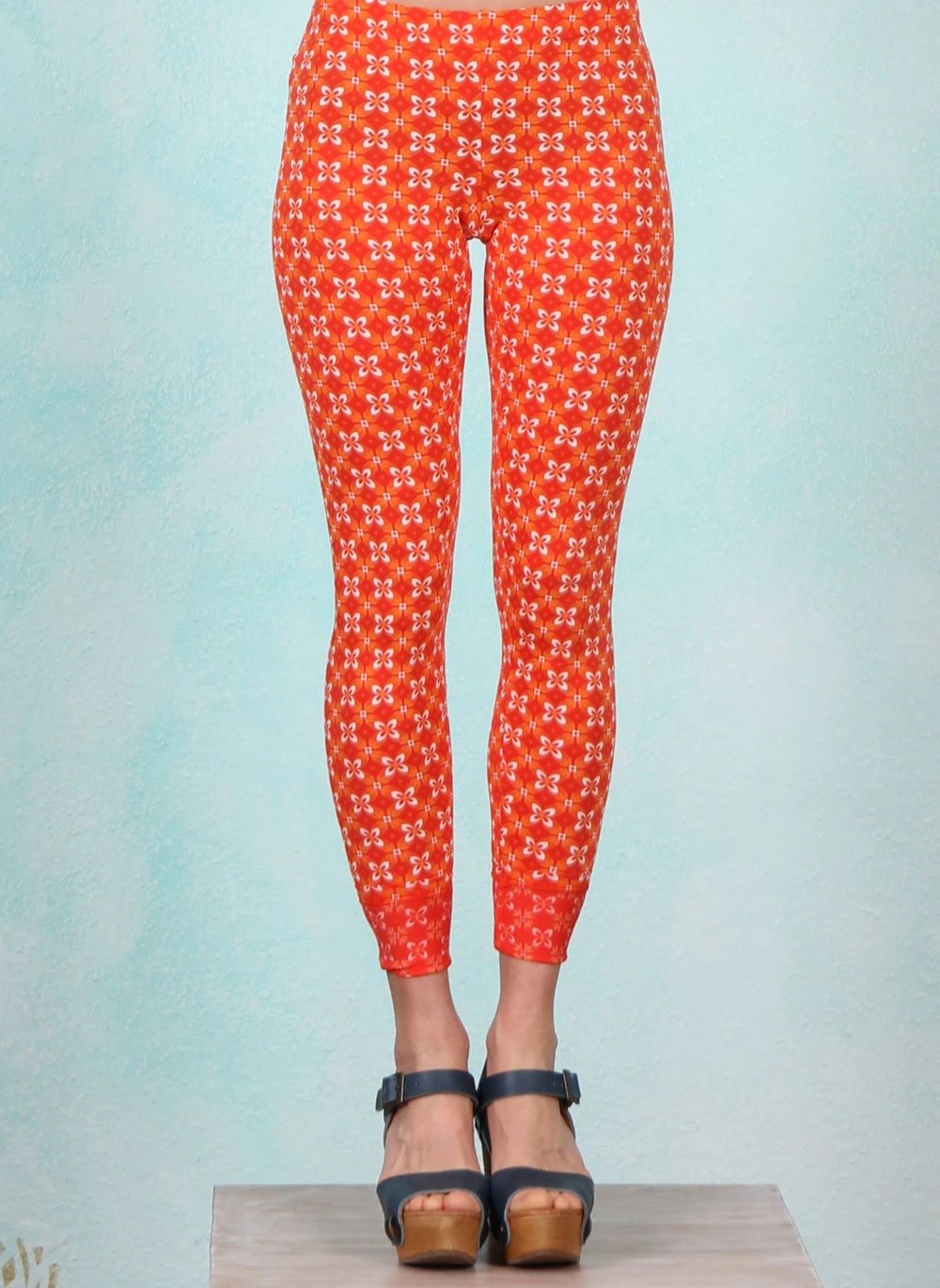 Leggins, Lovely Legs, botanical-mosaic - Image 1