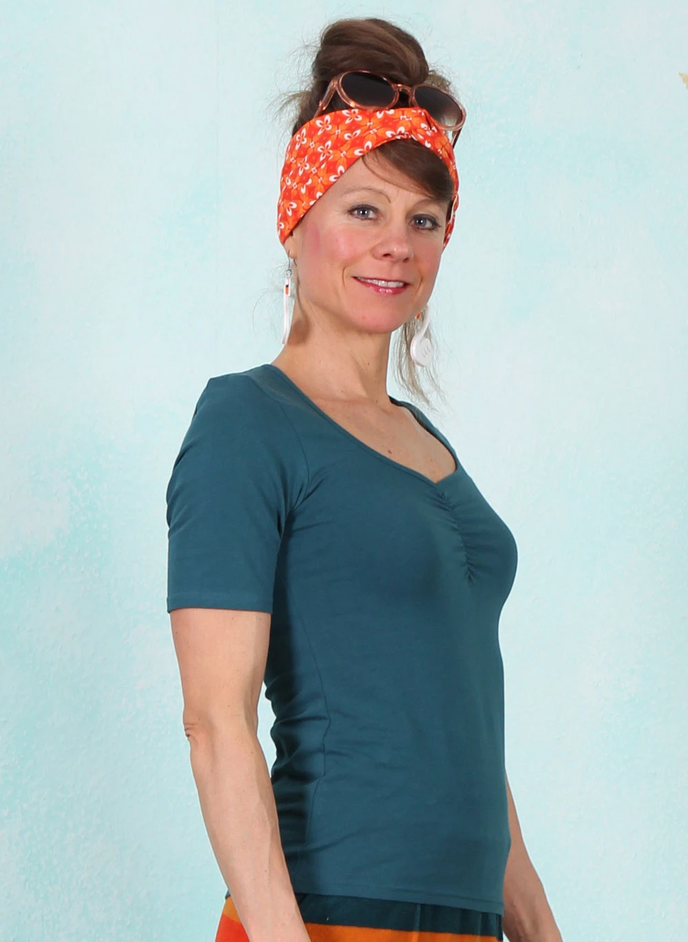 Shirt, Balconnet Féminin, moonstone-teal - Image 2