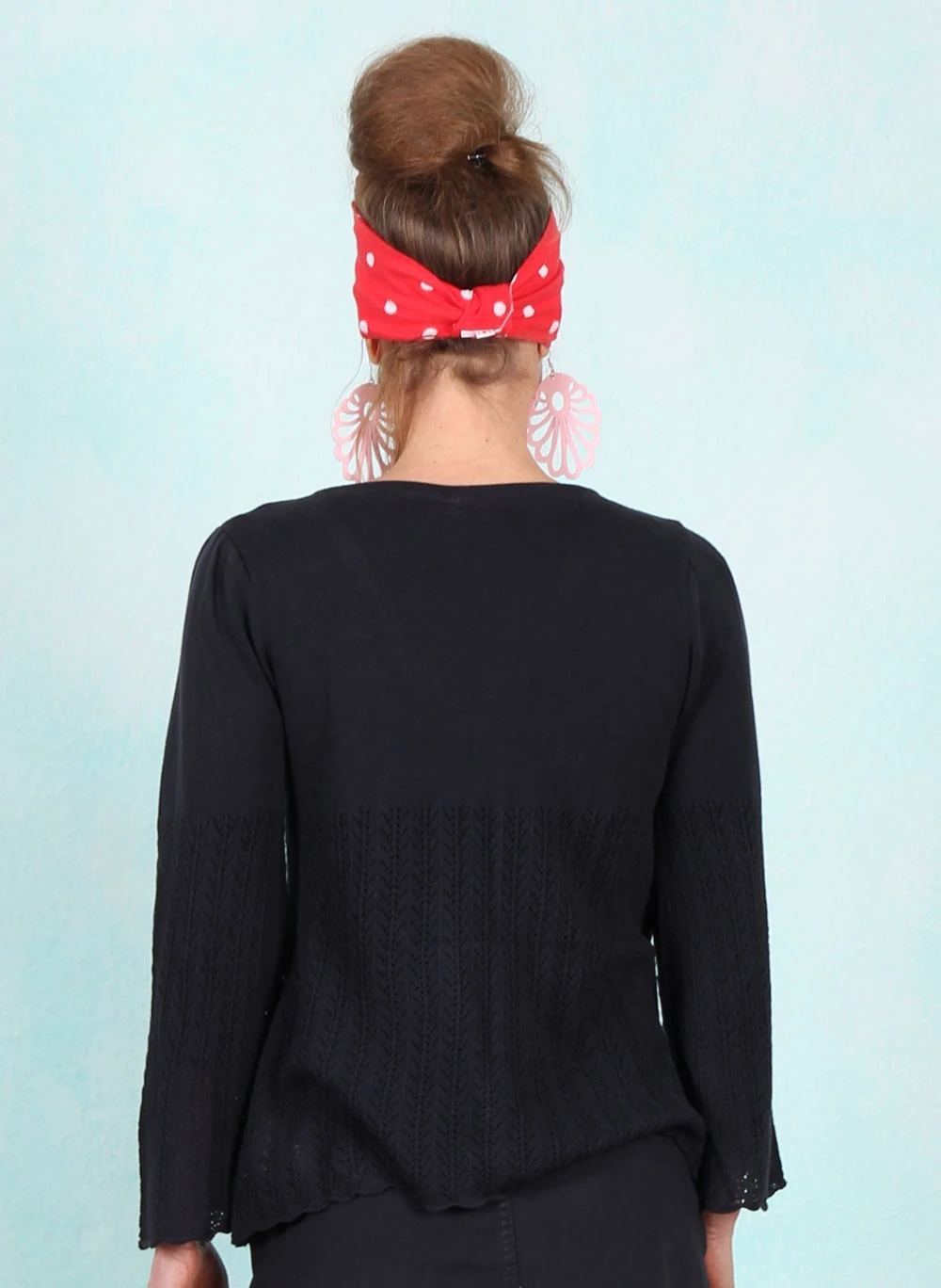 Cardigan, Sunset Wings, boho-spirit-black-knit - Image 3