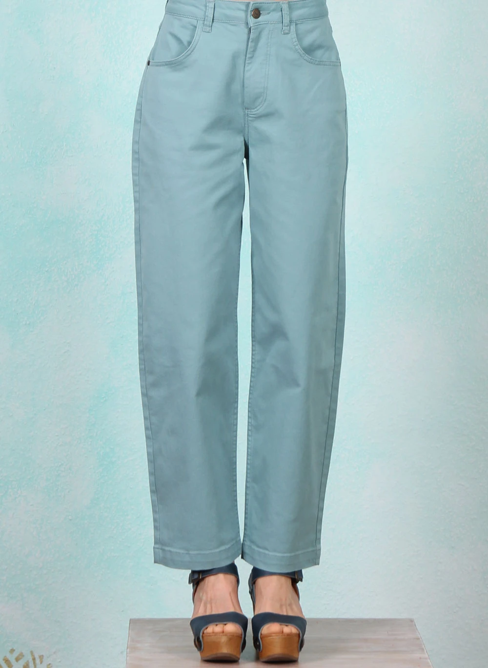 Hose, High Waist Olotte Remade, cute-pastel-petrol - Image 1