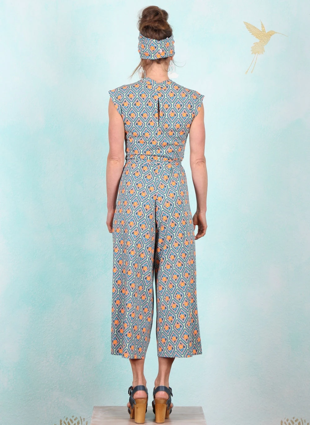 Jumpsuit, Hello Fritjes Culotte, flowers-mirror-of-joy - Image 4