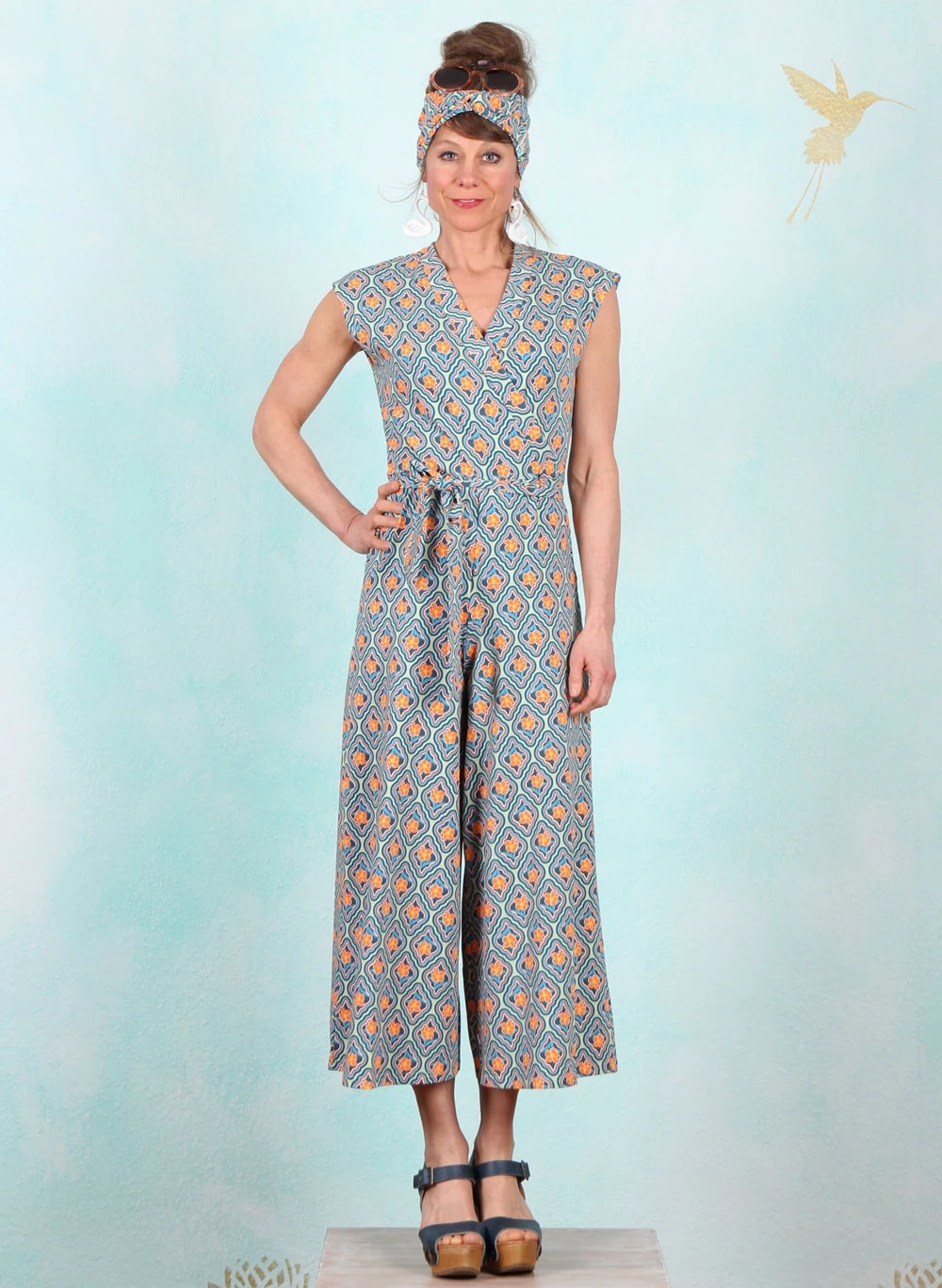 Jumpsuit, Hello Fritjes Culotte, flowers-mirror-of-joy - Image 2