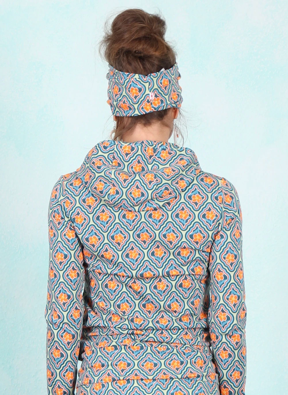 Zipper, Scuba Duba Zip-up, flowers-mirror-of-joy - Image 3