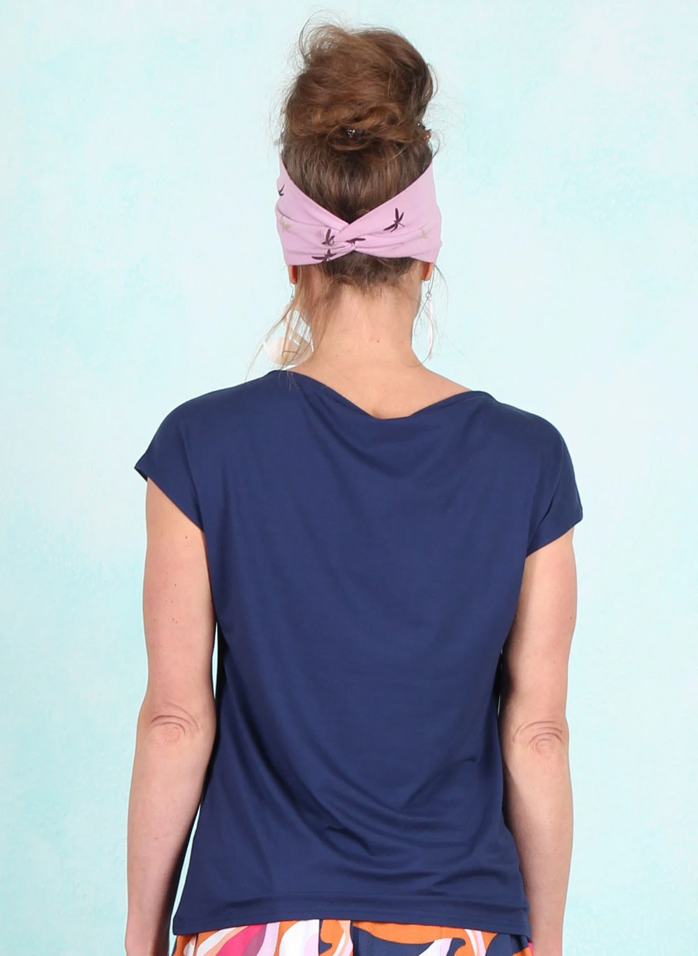 Top, Breezy Flowgirl, vibrant-dark-blue - Image 3
